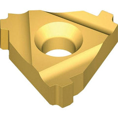 Vargus - 4IR Internal Right Hand 5 BUT Laydown Threading Insert - Grade VKX, TiN Coated Carbide - USA Tool & Supply