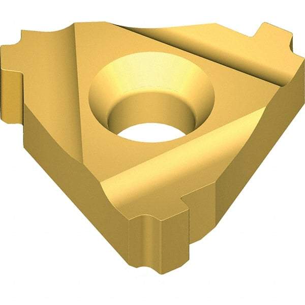 Vargus - 4IR Internal Right Hand 6 VAM Laydown Threading Insert - Grade VKX, TiN Coated Carbide - USA Tool & Supply