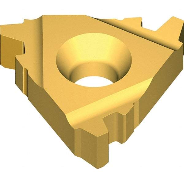 Vargus - 4EL External Left Hand TR Laydown Threading Insert - Grade VKX, TiN Coated Carbide - USA Tool & Supply