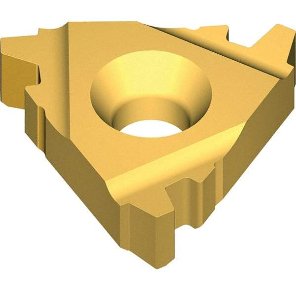 Vargus - 5EL External Left Hand 3 STACME Laydown Threading Insert - Grade VKX, TiN Coated Carbide, 15.88mm Inscribed Circle - USA Tool & Supply