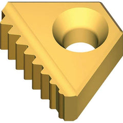 Vargus - 4IR Internal Right Hand ISO Laydown Threading Insert - Grade VKX, TiN Coated Carbide - USA Tool & Supply