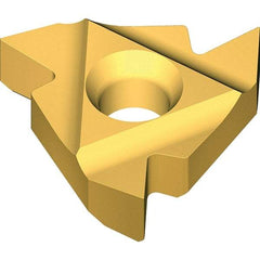 Vargus - 3EL External Left Hand ISO Laydown Threading Insert - Grade VKX, TiN Coated Carbide - USA Tool & Supply