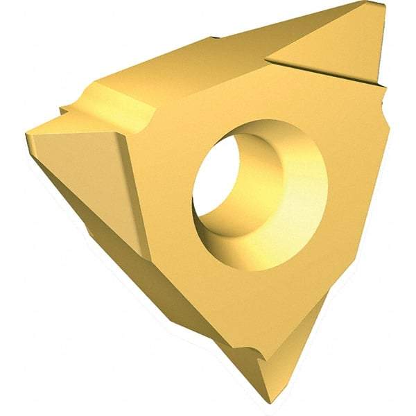Vargus - 5VIR5/8"V Grade VKX, Internal TR Threading Insert - 8mm Int Pitch, TiN Finish, Carbide - USA Tool & Supply