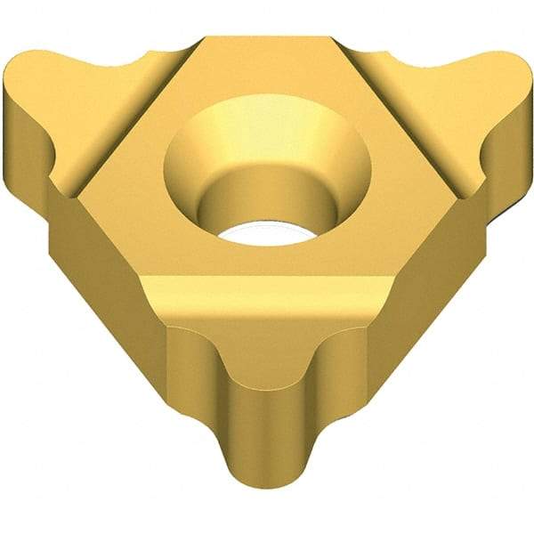 Vargus - 4UE External Left & Right Hand 4.5 UNJ Laydown Threading Insert - Grade VKX, TiN Coated Carbide - USA Tool & Supply