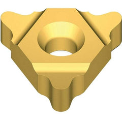 Vargus - 4UE External Left & Right Hand 4.5 UNJ Laydown Threading Insert - Grade VKX, TiN Coated Carbide - USA Tool & Supply