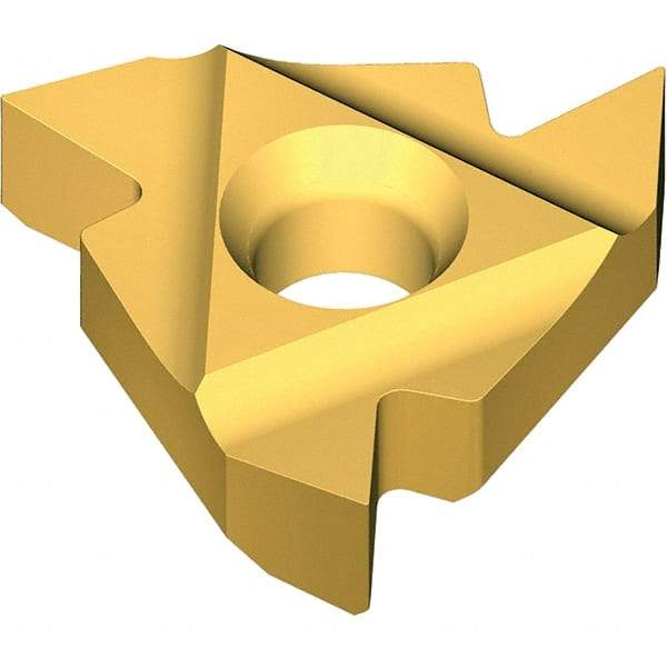 Vargus - 6.0KIR Internal Right Hand ISO Laydown Threading Insert - Grade VKX, TiN Coated Carbide, 6mm Inscribed Circle - USA Tool & Supply