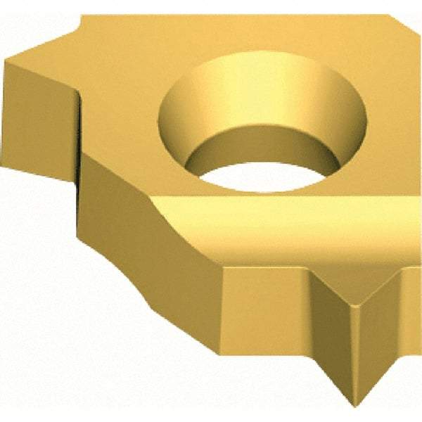 Vargus - 5LKIL Internal Left Hand 24 UNJ Laydown Threading Insert - Grade VKX, TiN Coated Carbide, 5mm Inscribed Circle - USA Tool & Supply