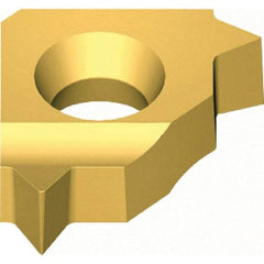 Vargus - 5LKIR Internal Right Hand 28 UNJ Laydown Threading Insert - Grade VKX, TiN Coated Carbide, 5mm Inscribed Circle - USA Tool & Supply