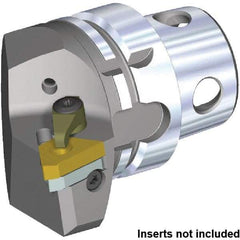 Kennametal - Insert Style LT 27ER, 70mm Head Length, Right Hand Cut, Internal/External Modular Threading Cutting Unit Head - System Size KM4X63, 43mm Center to Cutting Edge, Series KM4X - USA Tool & Supply