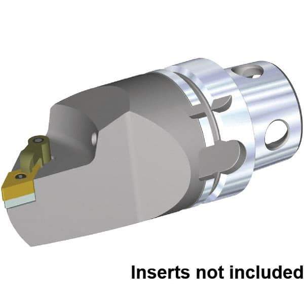 Kennametal - Insert Style DN.. 150608, DN.. 442, 115mm Head Length, Left Hand Cut, Internal/External Modular Threading Cutting Unit Head - System Size KM4X63, Series Kenloc - USA Tool & Supply