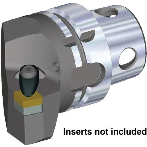 Kennametal - Insert Style CN.. 120408, CN.. 432, 70mm Head Length, Right Hand Cut, Internal/External Modular Threading Cutting Unit Head - System Size KM4X63, 38mm Center to Cutting Edge, Series Kenclamp - USA Tool & Supply