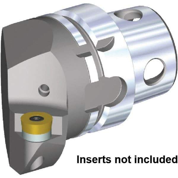 Kennametal - Insert Style RC.. 1605M0, 70mm Head Length, Left Hand Cut, Internal/External Modular Threading Cutting Unit Head - System Size KM4X63, 43mm Center to Cutting Edge, Series KM4X - USA Tool & Supply