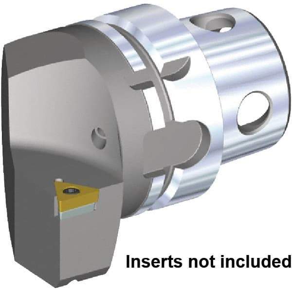 Kennametal - Insert Style TC.. 16T308, TC.. 3252, 70mm Head Length, Right Hand Cut, Internal/External Modular Threading Cutting Unit Head - System Size KM4X63, 43mm Center to Cutting Edge, Series KM4X - USA Tool & Supply