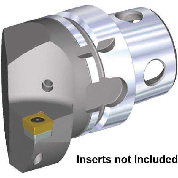 Kennametal - Insert Style CC.. 120408, CC.. 432, 70mm Head Length, Left Hand Cut, Internal/External Modular Threading Cutting Unit Head - System Size KM4X63, 43mm Center to Cutting Edge, Series KM4X - USA Tool & Supply