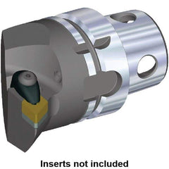 Kennametal - Insert Style DN.. 432, DN..150408, 70mm Head Length, Left Hand Cut, Internal/External Modular Threading Cutting Unit Head - System Size KM4X63, 43mm Center to Cutting Edge, Series Kenclamp - USA Tool & Supply