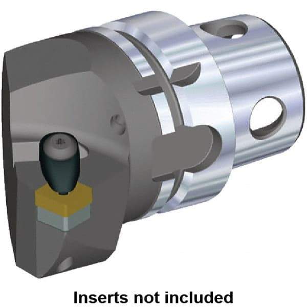 Kennametal - Insert Style SN.. 120408, SN.. 432, 70mm Head Length, Right Hand Cut, Internal/External Modular Threading Cutting Unit Head - System Size KM4X63, 43mm Center to Cutting Edge, Series Kenclamp - USA Tool & Supply