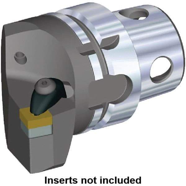 Kennametal - Insert Style SN.. 120408, SN.. 432, 70mm Head Length, Left Hand Cut, Internal/External Modular Threading Cutting Unit Head - System Size KM4X63, 38mm Center to Cutting Edge, Series Kenclamp - USA Tool & Supply