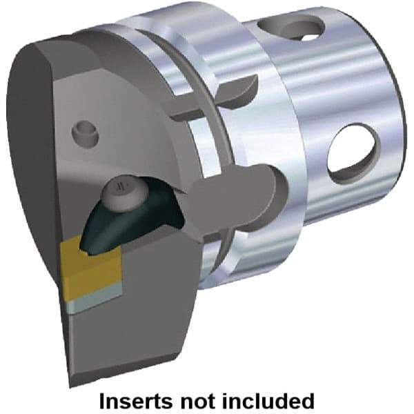 Kennametal - Insert Style DN.. 150608, DN.. 442, 70mm Head Length, Right Hand Cut, Internal/External Modular Threading Cutting Unit Head - System Size KM4X63, 43mm Center to Cutting Edge, Series Kenclamp - USA Tool & Supply