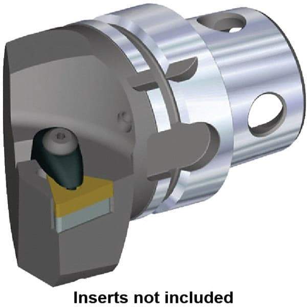 Kennametal - Insert Style TN.. 220408, TN.. 432, 70mm Head Length, Right Hand Cut, Internal/External Modular Threading Cutting Unit Head - System Size KM4X63, 43mm Center to Cutting Edge, Series Kenclamp - USA Tool & Supply