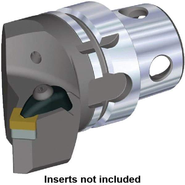 Kennametal - Insert Style SN.. 120408, SN.. 432, 70mm Head Length, Right Hand Cut, Internal/External Modular Threading Cutting Unit Head - System Size KM4X63, 43mm Center to Cutting Edge, Series Kenclamp - USA Tool & Supply