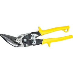 Wiss - 3" Length of Cut, Straight Pattern Offset Aviation Snip - 11" OAL, Ergonomic Comfort Handle, 18 AWG Steel Capacity - USA Tool & Supply