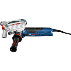 Bosch - 5" Wheel Diam, 11,500 RPM, Corded Angle & Disc Grinder - 5/8-11 Spindle, 120 Volts, 13 Amps - USA Tool & Supply