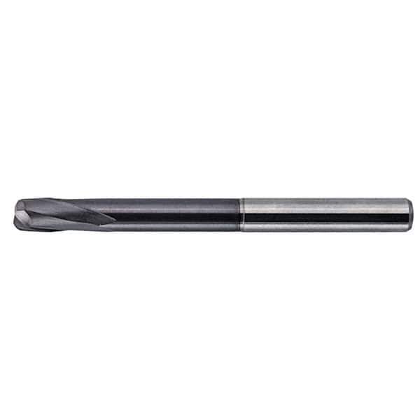 Kennametal - 10mm, 2 Flute, Single End, Solid Carbide, 3mm Corner Radius End Mill - 100mm OAL, 20° Helix, Right Hand Flute, 10mm LOC, Right Hand Cut, 59.24mm Extended Reach - USA Tool & Supply