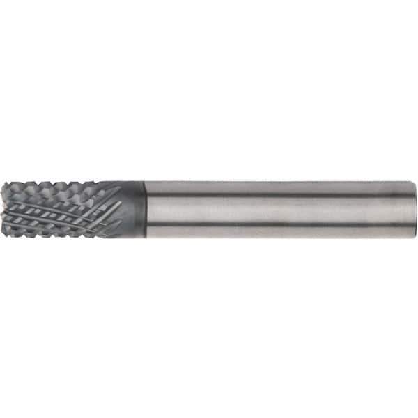 Kennametal - 8mm, 12 Flute, Single End, Solid Carbide, Corner Chamfer End Mill - 100mm OAL, 15° Helix, Right Hand Flute, 36mm LOC, Right Hand Cut - USA Tool & Supply