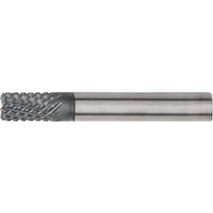 Kennametal - 8mm, 12 Flute, Single End, Solid Carbide, Corner Chamfer End Mill - 100mm OAL, 15° Helix, Right Hand Flute, 36mm LOC, Right Hand Cut - USA Tool & Supply