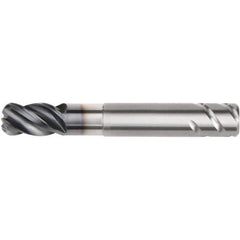 Kennametal - 16mm, 4 Flute, Single End, Solid Carbide, 6mm Corner Radius End Mill - 100mm OAL, 38° Helix, Right Hand Flute, 24mm LOC, Right Hand Cut, 48mm Extended Reach - USA Tool & Supply