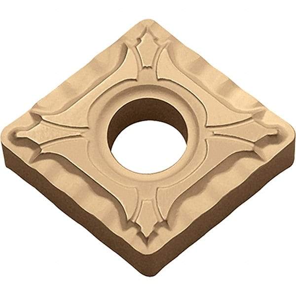 Kyocera - CNMG432 XP Grade CA025P Carbide Turning Insert - TiCN/Al2O3/TiN Finish, 80° Diamond, 1/2" Inscr Circle, 3/16" Thick, 1/32" Corner Radius - USA Tool & Supply