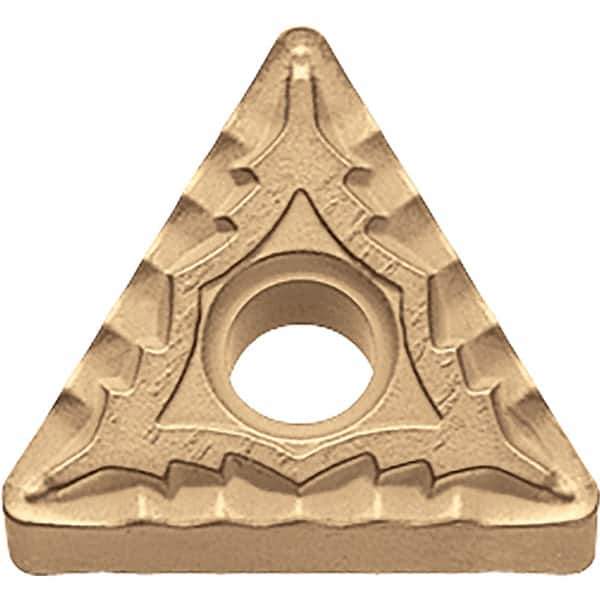Kyocera - TNMG333 CQ Grade CA025P Carbide Turning Insert - TiCN/Al2O3/TiN Finish, 60° Triangle, 3/8" Inscr Circle, 3/16" Thick, 3/64" Corner Radius - USA Tool & Supply