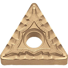 Kyocera - TNMG333 CQ Grade CA025P Carbide Turning Insert - TiCN/Al2O3/TiN Finish, 60° Triangle, 3/8" Inscr Circle, 3/16" Thick, 3/64" Corner Radius - USA Tool & Supply