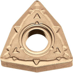 Kyocera - WNMG432 WP Grade CA025P Carbide Turning Insert - TiCN/Al2O3/TiN Finish, 80° Trigon, 1/2" Inscr Circle, 3/16" Thick, 1/32" Corner Radius - USA Tool & Supply