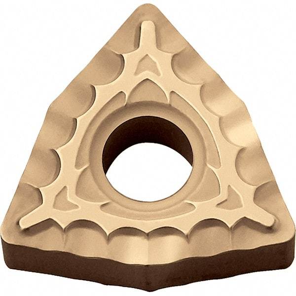 Kyocera - WNMG431 XQ Grade CA025P Carbide Turning Insert - TiCN/Al2O3/TiN Finish, 80° Trigon, 1/2" Inscr Circle, 3/16" Thick, 1/64" Corner Radius - USA Tool & Supply