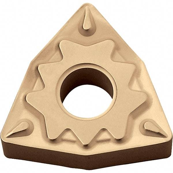 Kyocera - WNMG432 HQ Grade CA025P Carbide Turning Insert - TiCN/Al2O3/TiN Finish, 80° Trigon, 1/2" Inscr Circle, 3/16" Thick, 1/32" Corner Radius - USA Tool & Supply