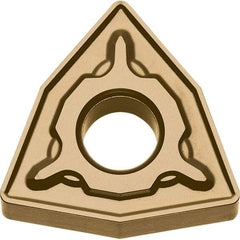 Kyocera - WNMG432 PH Grade CA025P Carbide Turning Insert - TiCN/Al2O3/TiN Finish, 80° Trigon, 1/2" Inscr Circle, 3/16" Thick, 1/32" Corner Radius - USA Tool & Supply