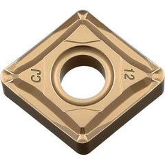 Kyocera - CNMG544 CJ Grade CA025P Carbide Turning Insert - TiCN/Al2O3/TiN Finish, 80° Diamond, 5/8" Inscr Circle, 1/4" Thick, 1/16" Corner Radius - USA Tool & Supply