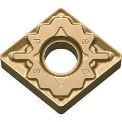 Kyocera - CNMG432 PS Grade CA025P Carbide Turning Insert - TiCN/Al2O3/TiN Finish, 80° Diamond, 1/2" Inscr Circle, 3/16" Thick, 1/32" Corner Radius - USA Tool & Supply