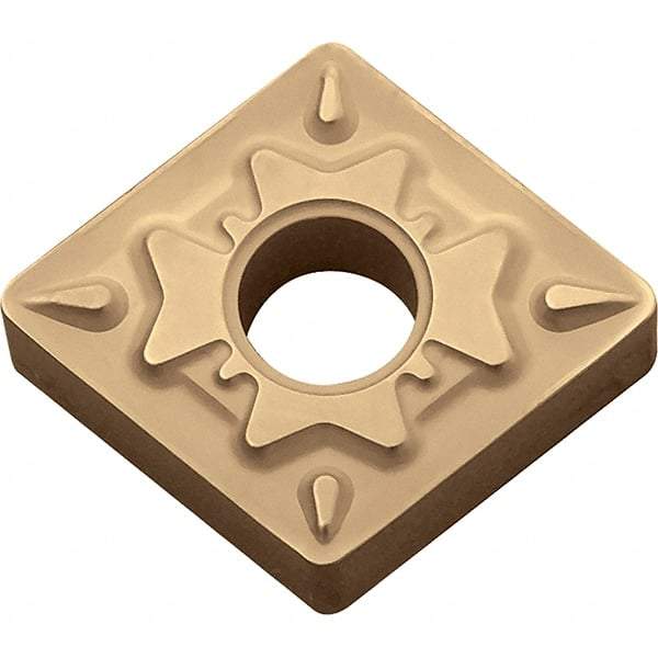 Kyocera - CNMG432 HQ Grade CA025P Carbide Turning Insert - TiCN/Al2O3/TiN Finish, 80° Diamond, 1/2" Inscr Circle, 3/16" Thick, 1/32" Corner Radius - USA Tool & Supply