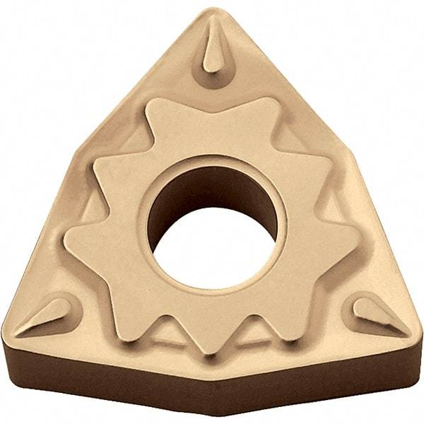 Kyocera - WNMG431 HQ Grade CA025P Carbide Turning Insert - TiCN/Al2O3/TiN Finish, 80° Trigon, 1/2" Inscr Circle, 3/16" Thick, 1/64" Corner Radius - USA Tool & Supply