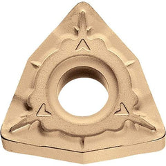 Kyocera - WNMG432 WQ Grade CA025P Carbide Turning Insert - TiCN/Al2O3/TiN Finish, 80° Trigon, 1/2" Inscr Circle, 3/16" Thick, 1/32" Corner Radius - USA Tool & Supply