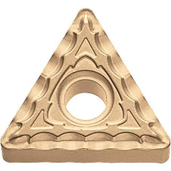 Kyocera - TNMG331 XQ Grade CA025P Carbide Turning Insert - TiCN/Al2O3/TiN Finish, 60° Triangle, 3/8" Inscr Circle, 3/16" Thick, 1/64" Corner Radius - USA Tool & Supply