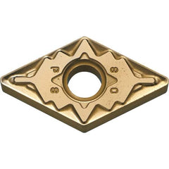 Kyocera - DNMG442 PS Grade CA025P Carbide Turning Insert - TiCN/Al2O3/TiN Finish, 55° Diamond, 1/2" Inscr Circle, 1/4" Thick, 1/32" Corner Radius - USA Tool & Supply