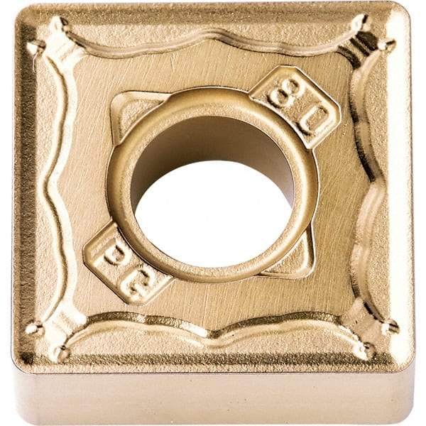 Kyocera - SNMG433 PG Grade CA025P Carbide Turning Insert - TiCN/Al2O3/TiN Finish, 90° Square, 1/2" Inscr Circle, 3/16" Thick, 3/64" Corner Radius - USA Tool & Supply
