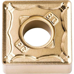 Kyocera - SNMG433 PG Grade CA025P Carbide Turning Insert - TiCN/Al2O3/TiN Finish, 90° Square, 1/2" Inscr Circle, 3/16" Thick, 3/64" Corner Radius - USA Tool & Supply