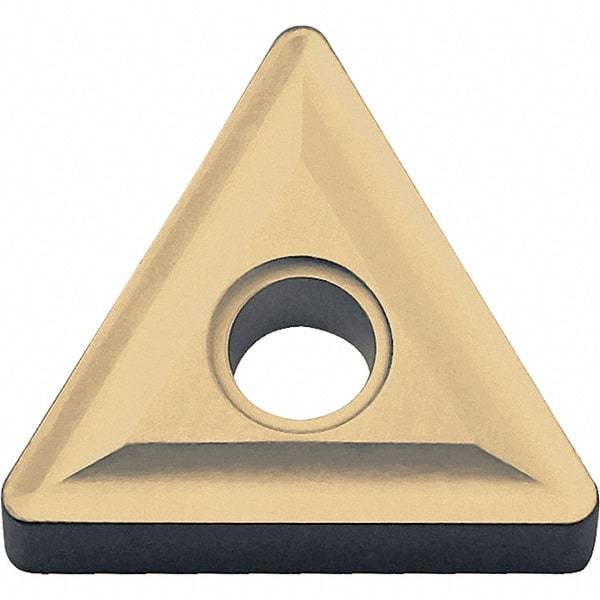 Kyocera - TNMG432 Grade CA025P Carbide Turning Insert - TiCN/Al2O3/TiN Finish, 60° Triangle, 1/2" Inscr Circle, 3/16" Thick, 1/32" Corner Radius - USA Tool & Supply