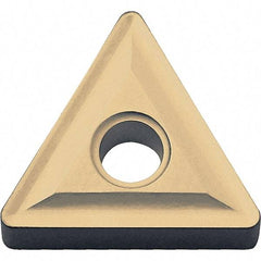 Kyocera - TNMG432 Grade CA025P Carbide Turning Insert - TiCN/Al2O3/TiN Finish, 60° Triangle, 1/2" Inscr Circle, 3/16" Thick, 1/32" Corner Radius - USA Tool & Supply