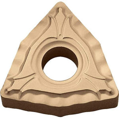 Kyocera - WNMG432 XP Grade CA025P Carbide Turning Insert - TiCN/Al2O3/TiN Finish, 80° Trigon, 1/2" Inscr Circle, 3/16" Thick, 1/32" Corner Radius - USA Tool & Supply