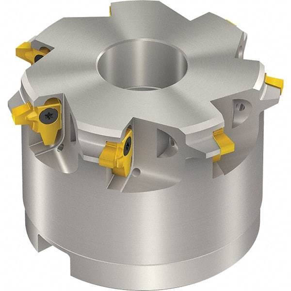 Vargus - 58mm Cut Diam, 300mm Max Hole Depth, 27mm Shank Diam, Internal/External Indexable Thread Mill - Insert Style 3LI, 3/8" Insert Size, 6 Inserts, Toolholder Style TM SC-D, 40mm OAL - USA Tool & Supply